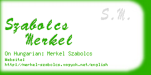 szabolcs merkel business card